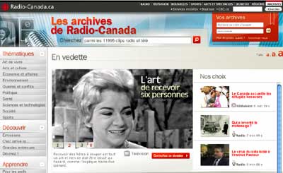Le site des Archives de Radio-Canada fait peau neuve