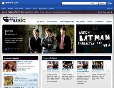 EMI Music et Sony, Warner et Universal Music partenaires dans MySpace Music