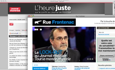 Conflit au Journal de Montréal : la bataille se passe sur le Web