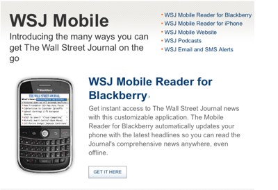 Le Wall Street Journal sur mobile sera désormais payant