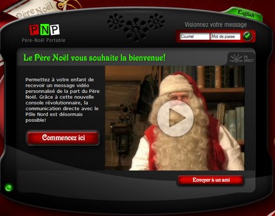 Le Père Noël a une nouvelle adresse : www.perenoelportable.tv