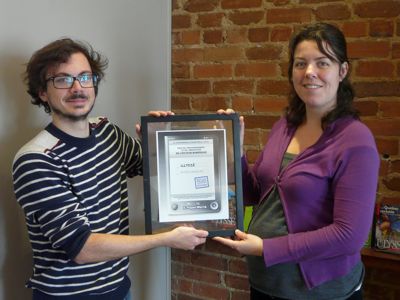 Ulysse, récipiendaire du prix de l’éditeur numérique au forum E-PaperWorld 2010