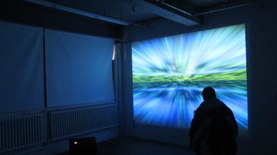 Titan et au-delà de l’infini, une installation audiovisuelle de Jean-Pierre Aubé