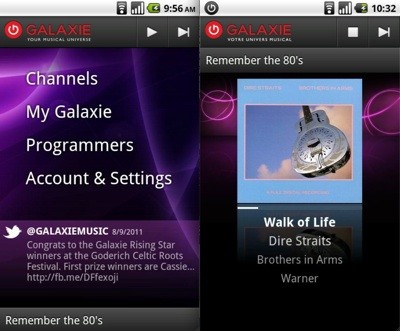 Galaxie lance son application de musique pour appareils mobiles