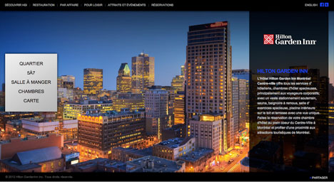 Vortex Solution met en ligne le site Web de l’hôtel Hilton Garden Inn Montréal