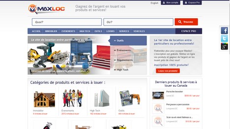 Maxloc.ca, site de location d’objets entre particuliers, ouvre ses portes au Québec