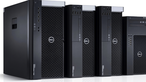 Nouvelles stations de travail Dell Precision en tour et sur support