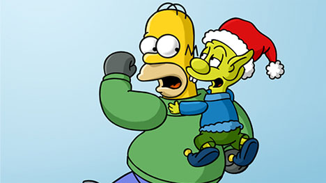 Noël débarque dans « Les Simpsons Springfield »