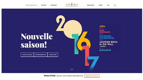 Absolunet met en ligne le nouveau site de l’Opéra de Montréal 