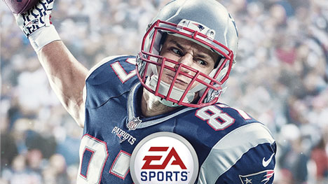 Rob Gronkowski en couverture d’« EA Sports Madden NFL 17 »