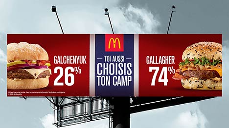 Nouvelle campagne McJoueur de McDonald’s par Cossette