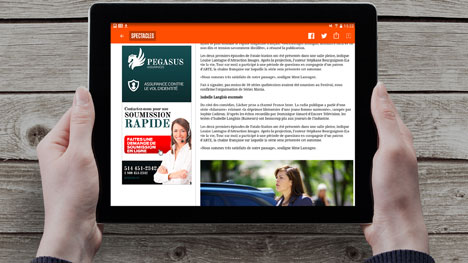 L’application J5 du Journal de Montréal et du Journal de Québec maintenant disponible sur tablette