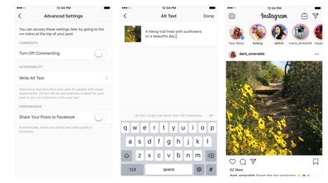 Créer un Instagram plus accessible