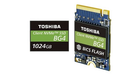 Toshiba : disques SSD PCIe Gen3 x4L monobloc de 1 To avec mémoire flash 3D à 96 couches