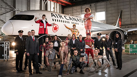 Air Canada et le Cirque du Soleil concluent un partenariat international