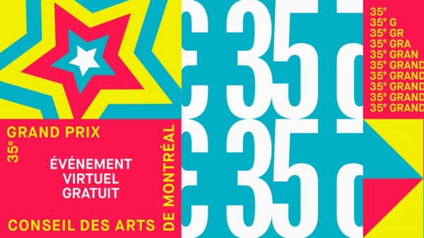 La 35e édition du Grand Prix du Conseil des arts de Montréal sera diffusée en ligne 