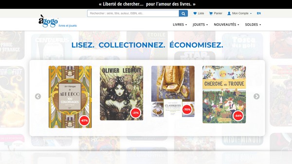 Naissance du site de déstockage de jouets et de livres francophones àgogo
