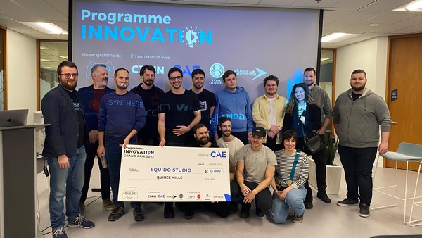 Squido Studio remporte le grand prix CAE du Programme Innovation de  Guilde du jeu vidéo du Québec
