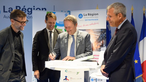 Québec International et Auvergne-Rhône-Alpes Entreprises signent une entente