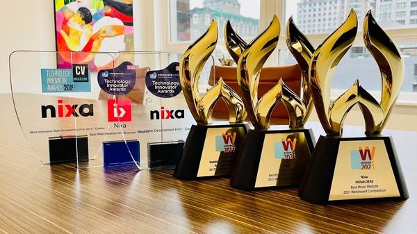 Nixa remporte plusieurs distinctions aux WebAwards internationaux